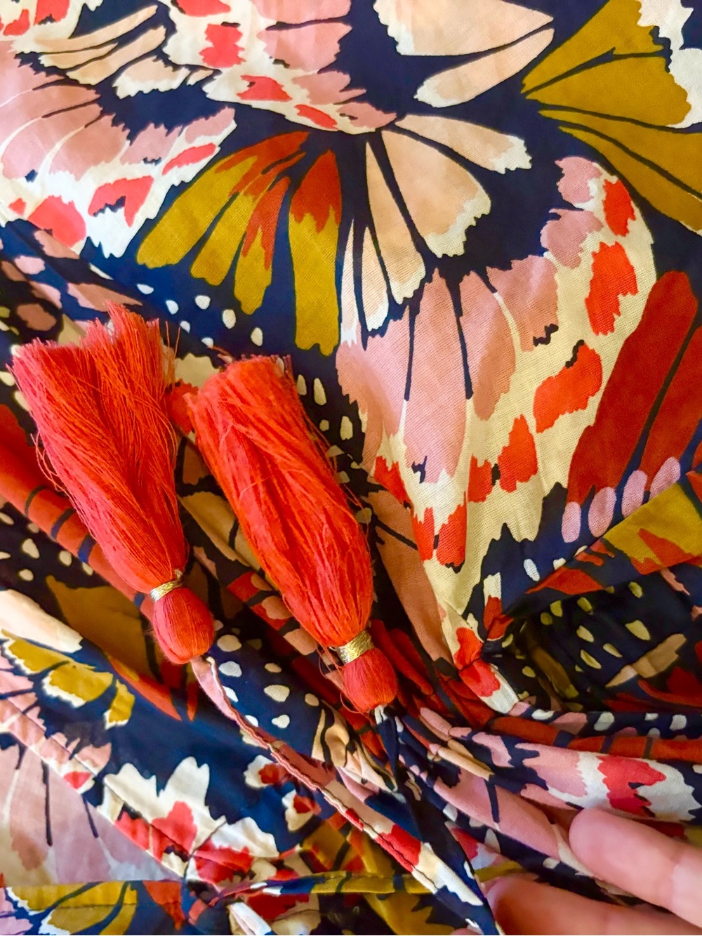 Boden Kimono style Floral Multicolor Maxi Dress - Picture 3 of 6